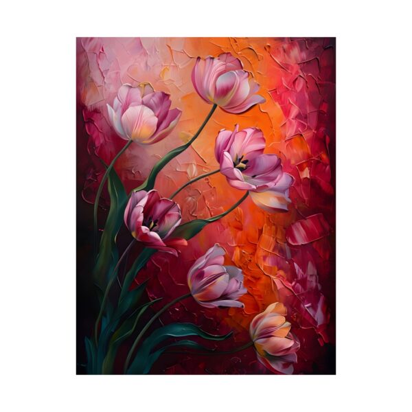 Vibrant Floral Matte Poster - Blooming Tulips Wall Art for Home Decor (Copy) - Image 6