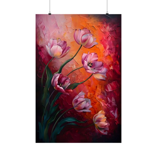 Vibrant Floral Matte Poster - Blooming Tulips Wall Art for Home Decor (Copy) - Image 17